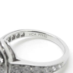 Van Cleef & Arpels Platinum Platinum 950 Band Ring (Pre-Owned)