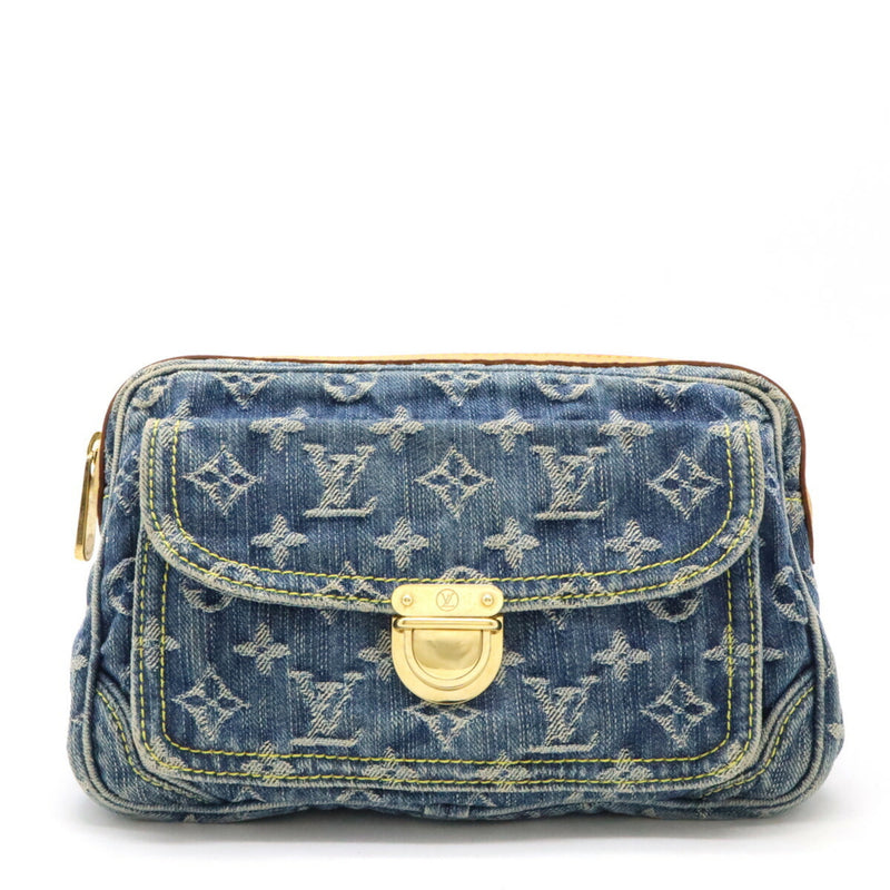 Louis Vuitton Blue Monogram Denim Fanny Pack Shoulder Bag (Pre-Owned)