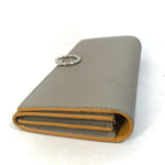 Bvlgari Gray Leather Wallet (Bi-Fold) (Pre-Owned)