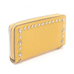 Jimmy Choo Yellow Leather Long Wallet (Bi-Fold) (Pre-Owned)