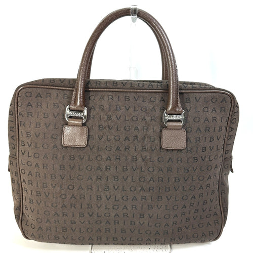 Bvlgari Brown Cloth Briefcase (Pre-Owned)