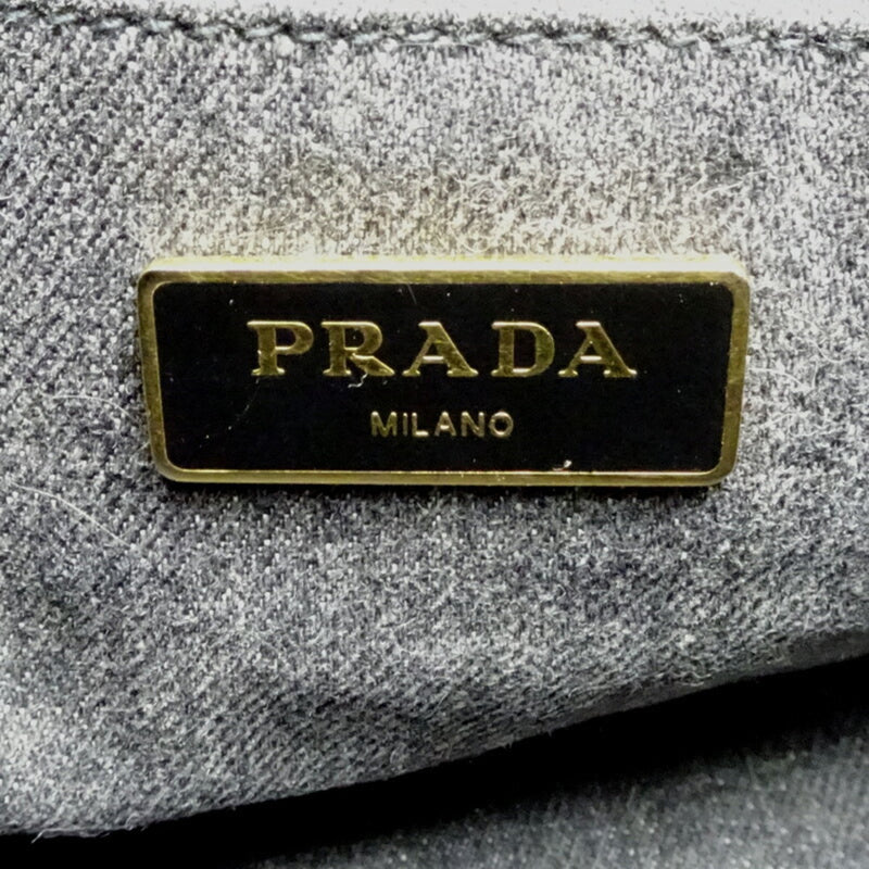 Prada Black Nero Denim Tote Bag (Pre-Owned)