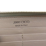 Jimmy Choo Silver Leather Long Wallet (Bi-Fold) (Pre-Owned)