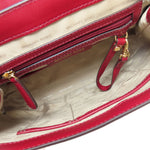 Michael Kors Red Color Leather Backpack (Pre-Owned)