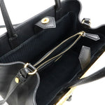 Fendi 2Jours Black Leather Handbag Shoulder Bag Tote Bag (Pre-Owned)