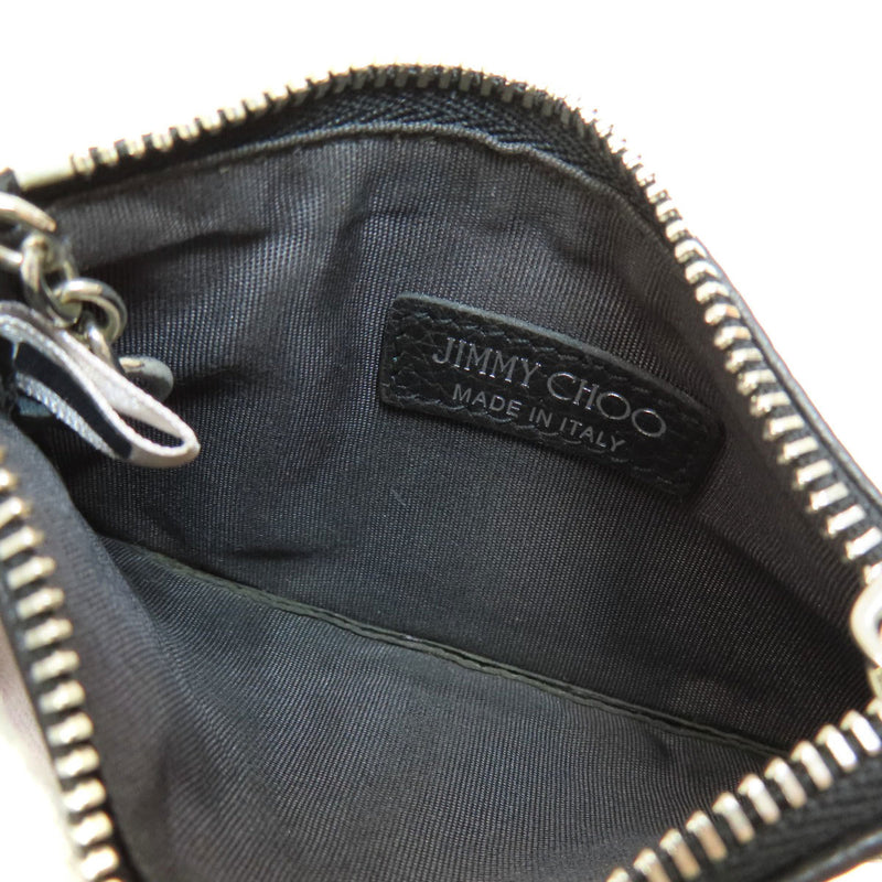 Jimmy Choo Black Leather Coin Purse/Coin Case (Pre-Owned)