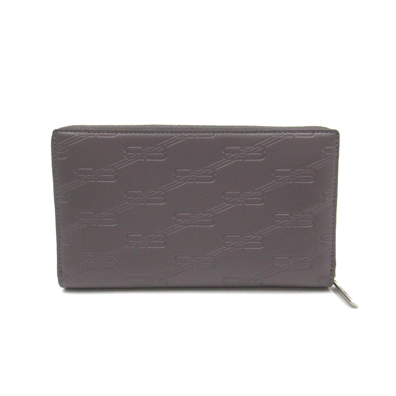 Balenciaga Gray Leather Wallet (Bi-Fold)