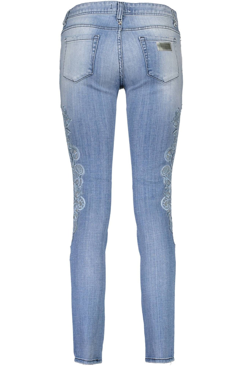 Just Cavalli Light Blue Cotton Women Women's Jeans