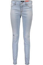 Just Cavalli Light Blue Cotton Women Women's Jeans