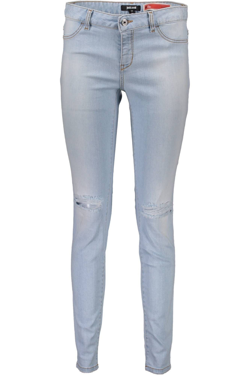 Just Cavalli Light Blue Cotton Women Women's Jeans