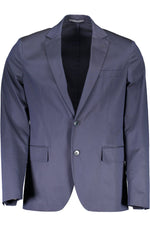 Gant Blue Cotton Men Men's Jacket