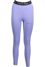 Calvin Klein Purple Cotton Women Women's Legging