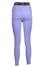 Calvin Klein Purple Cotton Women Women's Legging