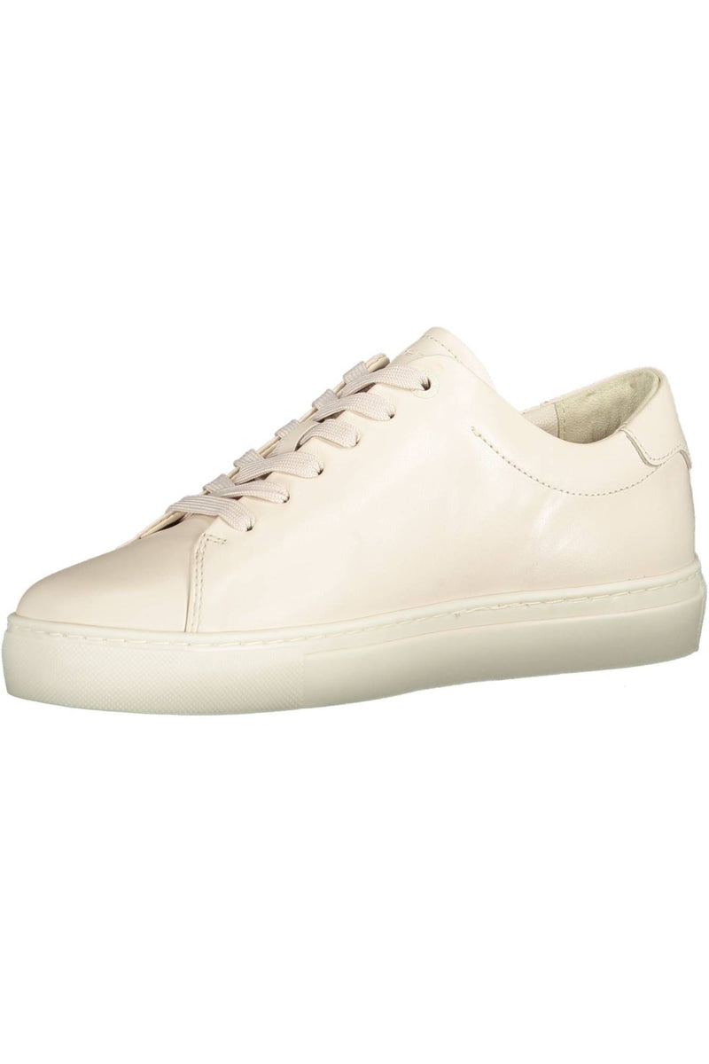 Tommy Hilfiger Beige Leather Women Women's Sneaker