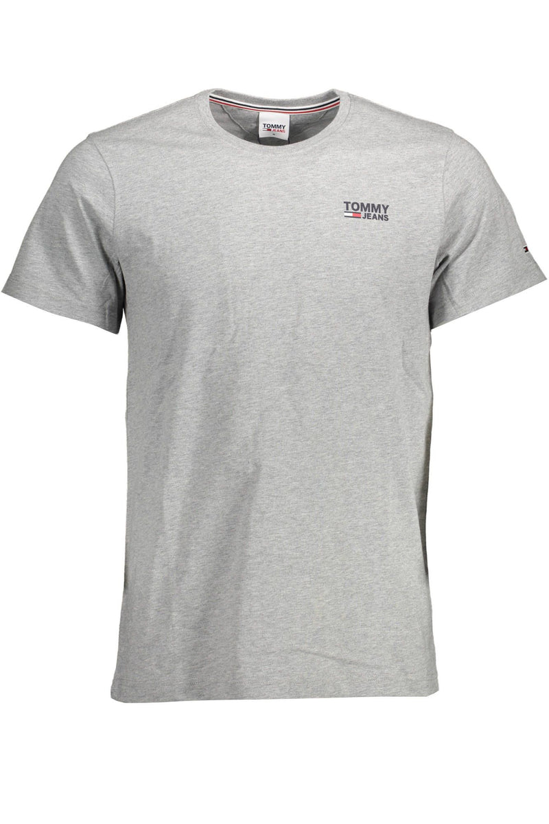 Tommy Hilfiger Gray Cotton Men Men's T-Shirt