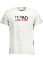 Tommy Hilfiger Gray Cotton Men Men's T-Shirt