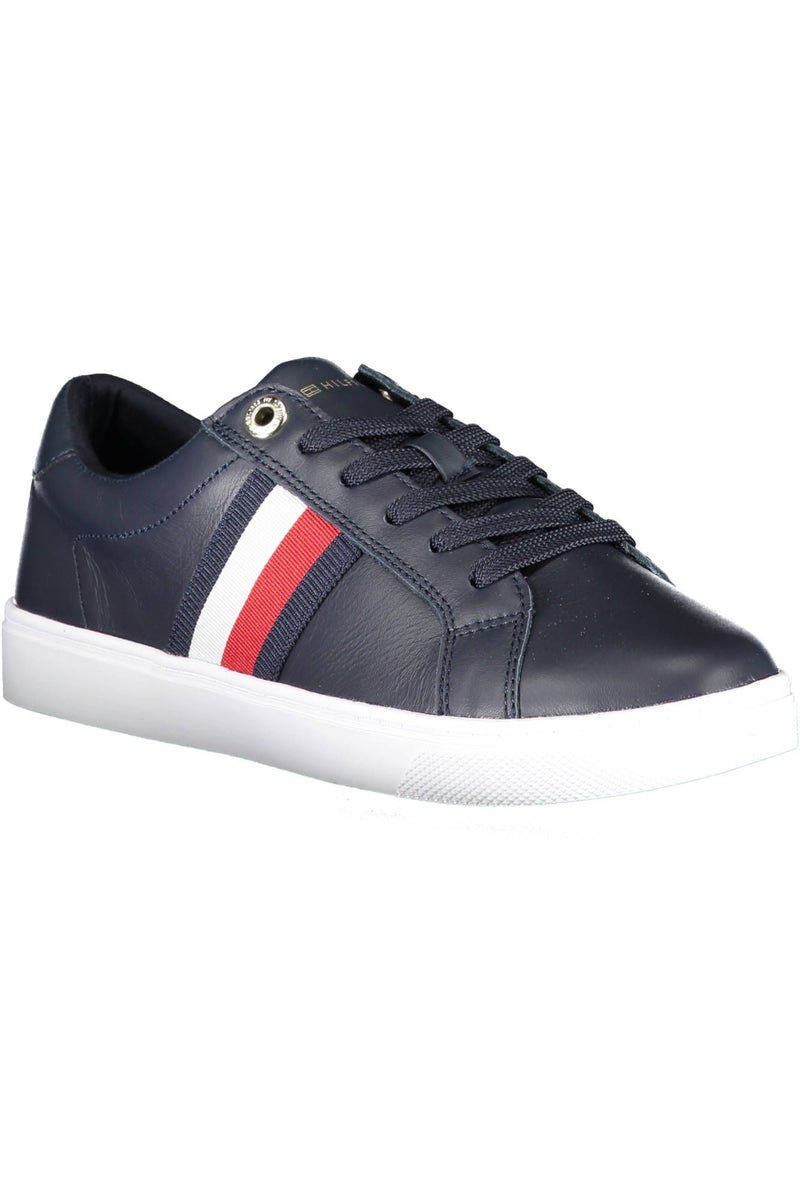 Tommy Hilfiger Blue Leather Women Women's Sneaker