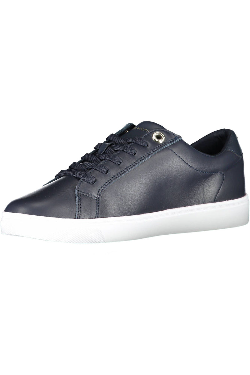 Tommy Hilfiger Blue Leather Women Women's Sneaker