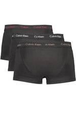 Calvin Klein Black Cotton Men Underwear Trunk Men's Pack