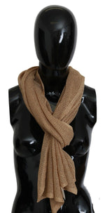 GF Ferre Elegant Men's Brown Neck Wrap Shawl Men's Scarf