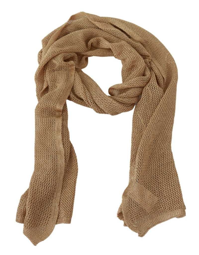 GF Ferre Elegant Men's Brown Neck Wrap Shawl Men's Scarf