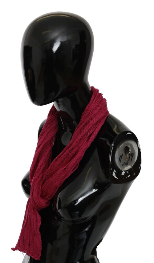 John Galliano Bordeaux Elegance Foulard Shawl Men's Scarf