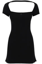 Courreges Women's "Hyperbole Mini Ribbed Jersey Dress With