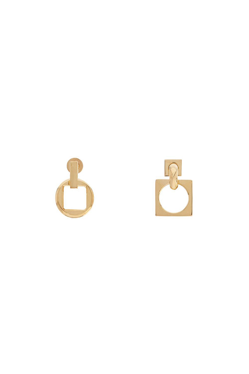 Jacquemus Women's Earrings 'The Square Round D