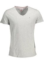 Tommy Hilfiger Gray Polyester Men Men's T-Shirt