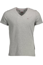 Tommy Hilfiger Gray Cotton Men Men's T-Shirt