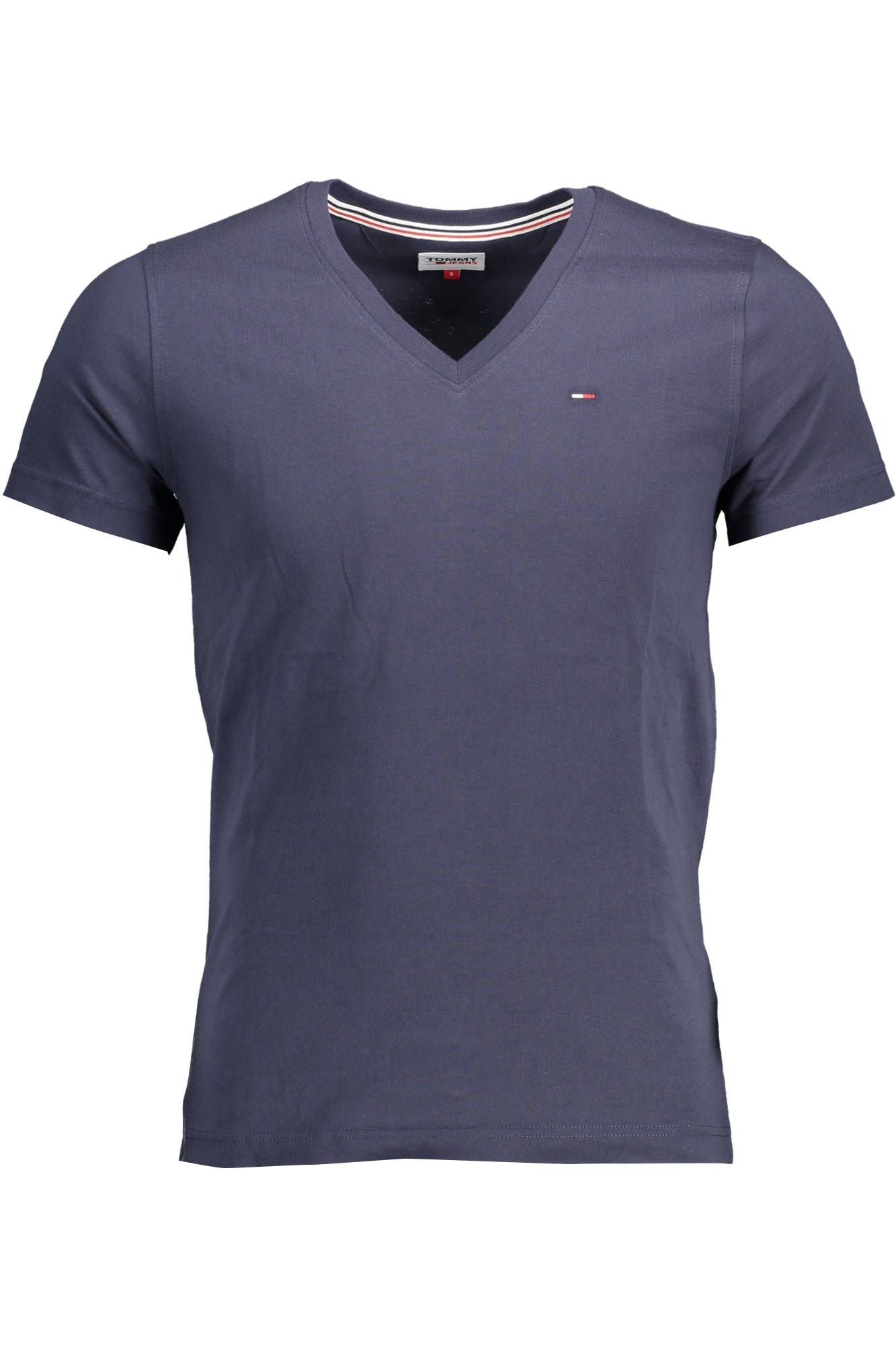 Tommy Hilfiger Blue Cotton Men Men's T-Shirt