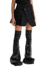 Sacai Women's Plaid Wool Skort With Check