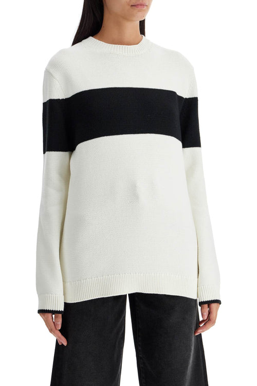 Toteme Women's Crewneck Pullover With Contrasting Band