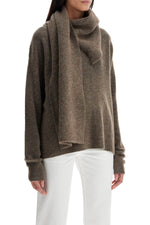 Toteme Women's "Integrated Scarf Pullover Sweater