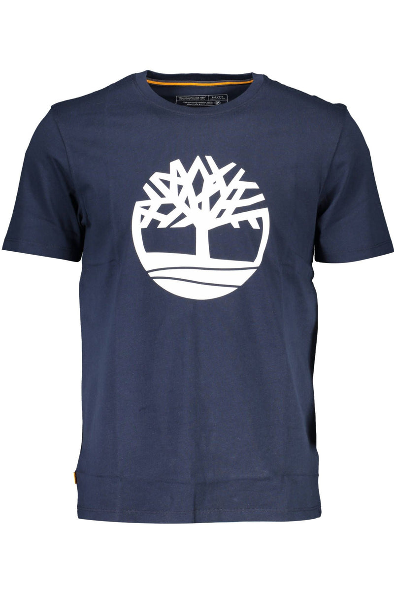 Timberland Blue Cotton Men Men's T-Shirt