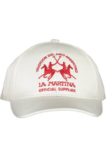 La Martina White Cotton Men Men's Cap