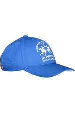 La Martina Blue Cotton Men Men's Cap