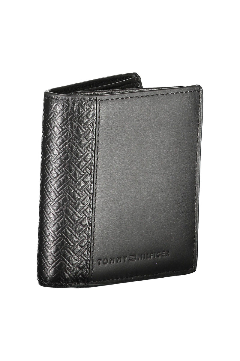 Tommy Hilfiger Black Leather Men Men's Wallet