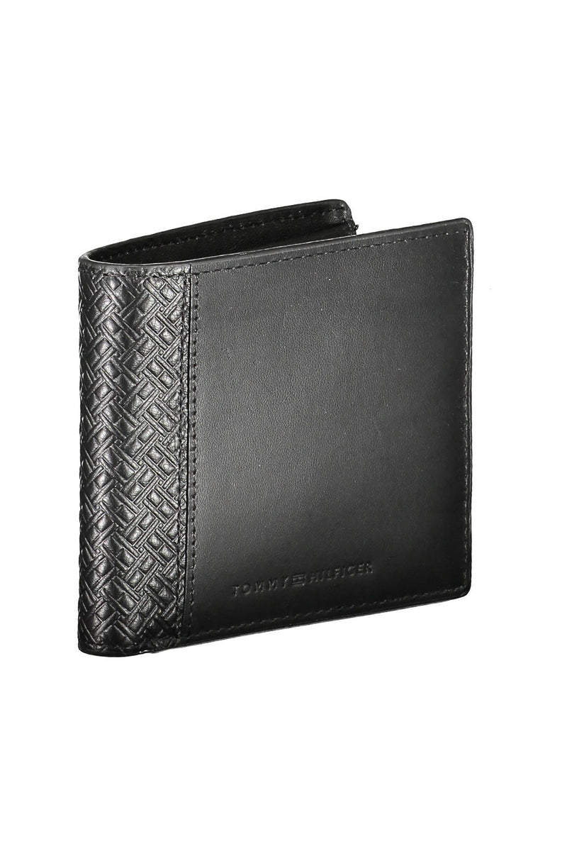 Tommy Hilfiger Black Leather Men Men's Wallet