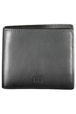 Tommy Hilfiger Black Leather Men Men's Wallet