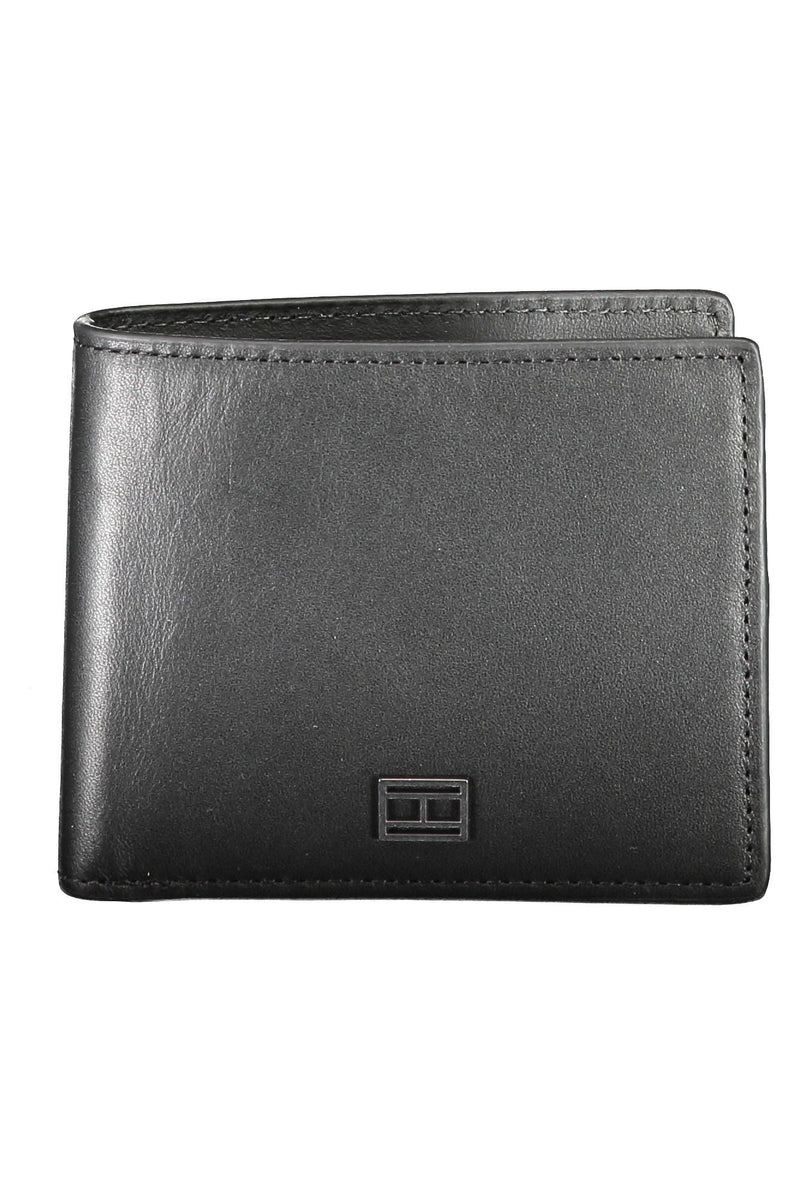 Tommy Hilfiger Black Leather Men Men's Wallet