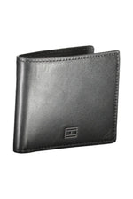 Tommy Hilfiger Black Leather Men Men's Wallet