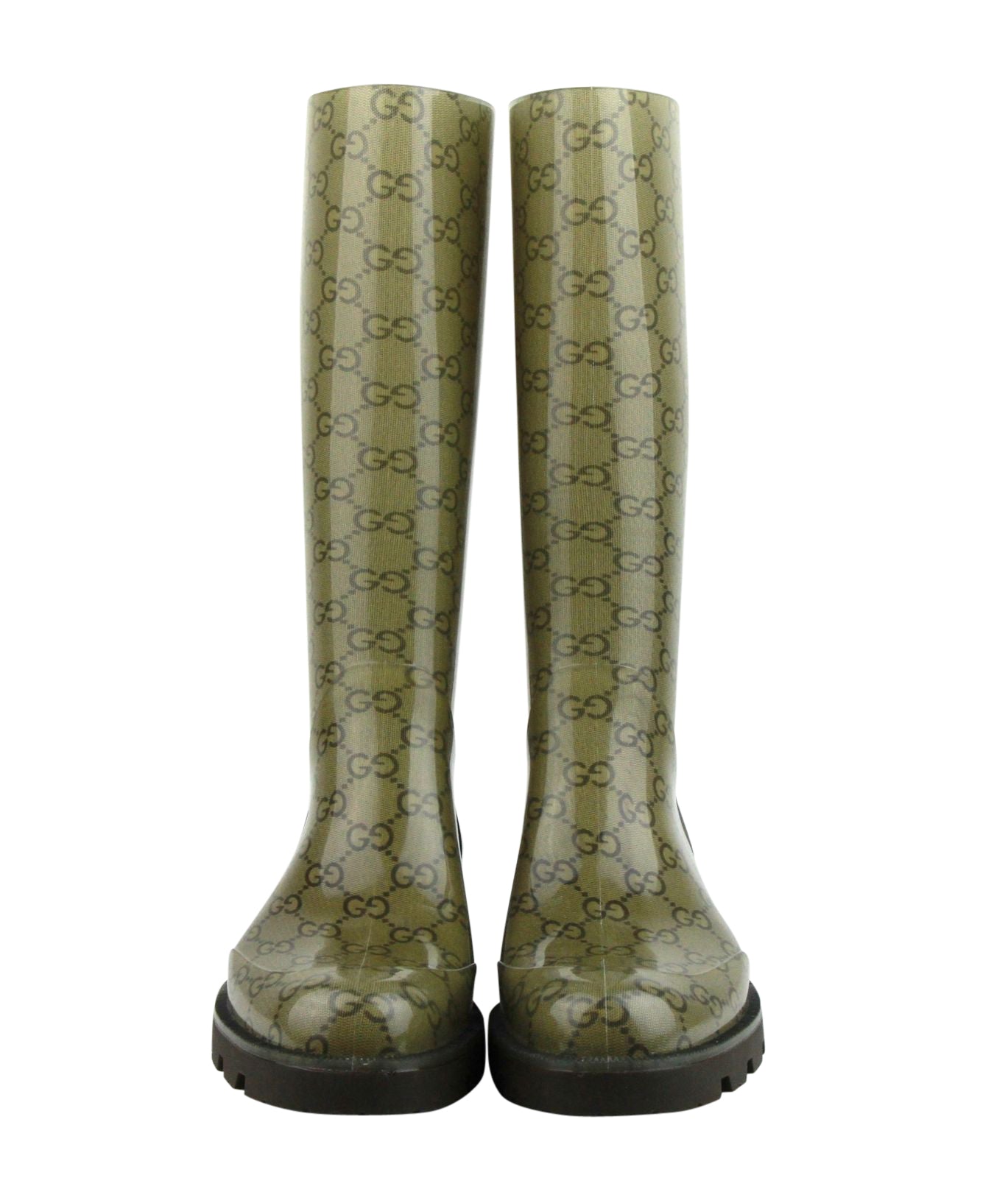 Gucci Edimburg Gg Rain Boots in Brown