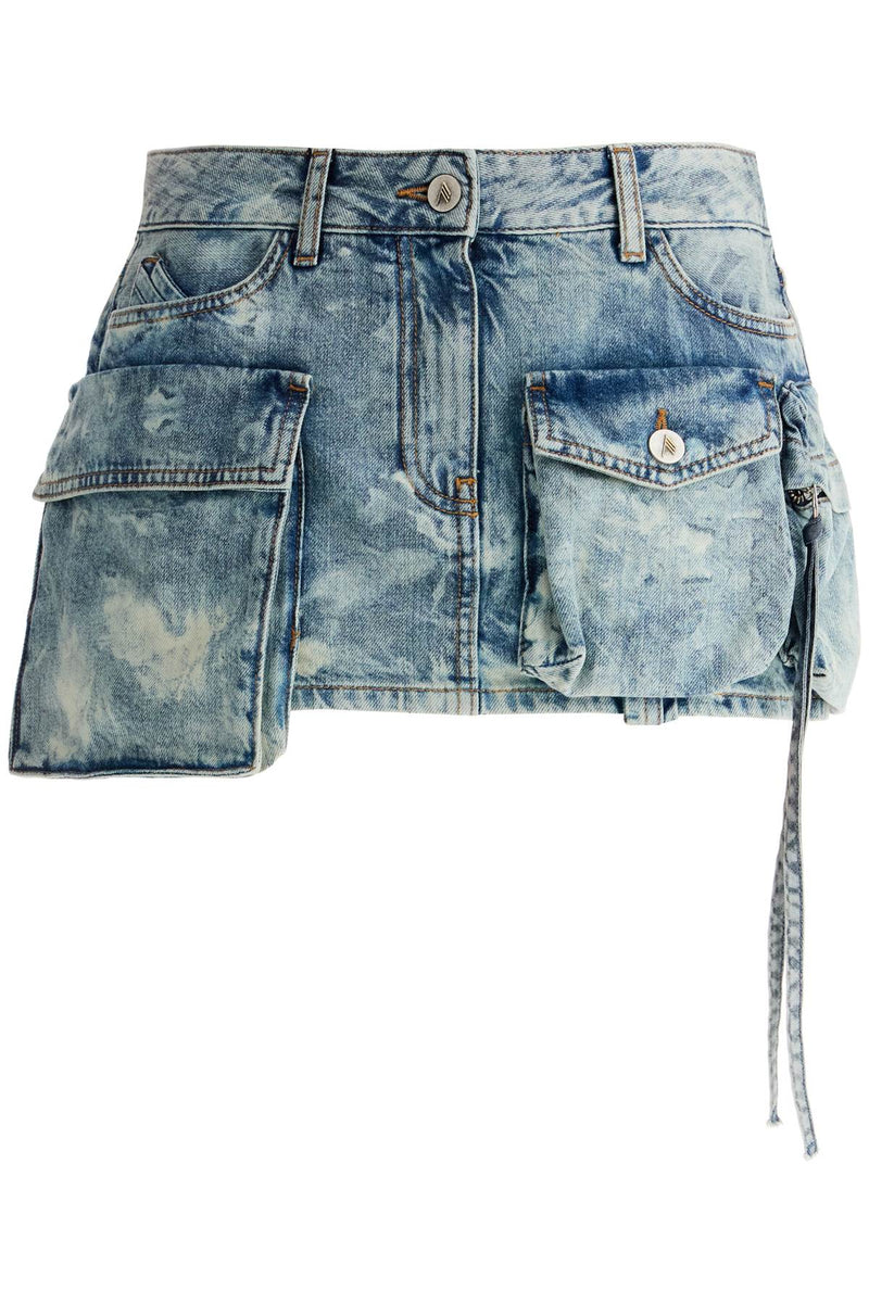 The Attico Women's Denim Fay Mini Skirt