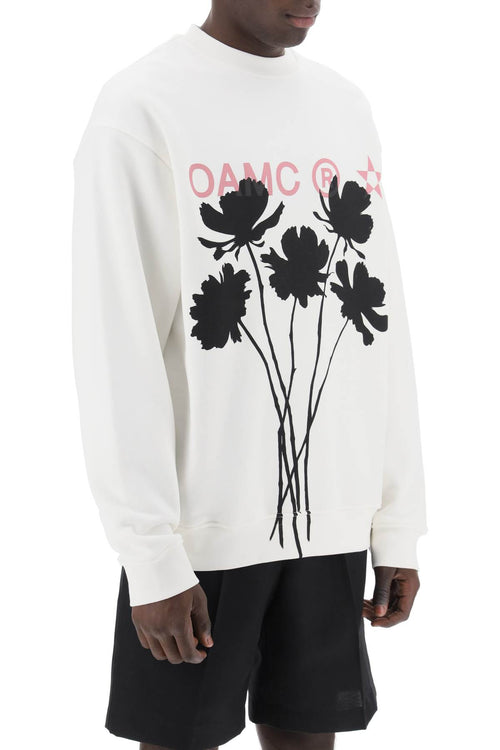 Oamc Men's Whiff Sweatshirt With Graphic Print