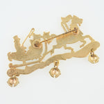 Hermès Gold Gold Plated Brooch Jewelry (Pre-Owned)