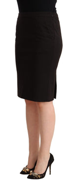 GF Ferre Sleek Black Pencil Skirt Knee Women's Length