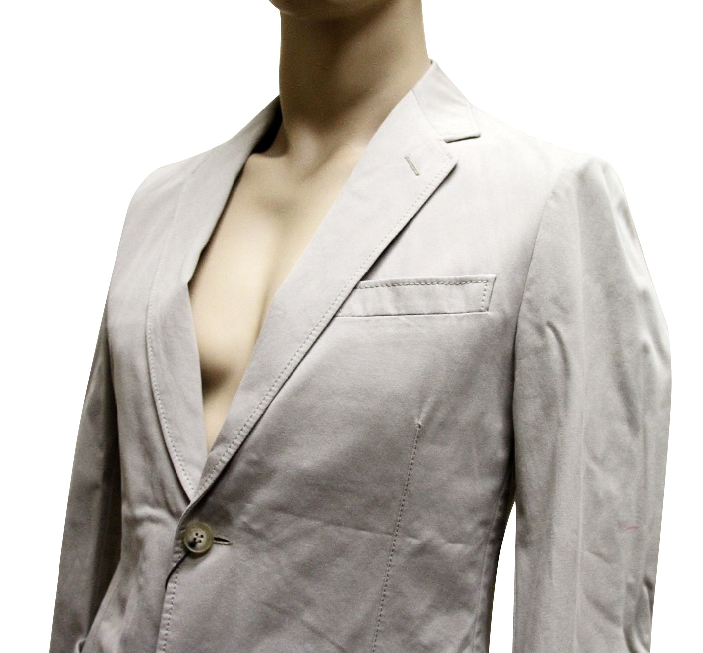 Gucci Men's Beige Cotton Blazer Jacket