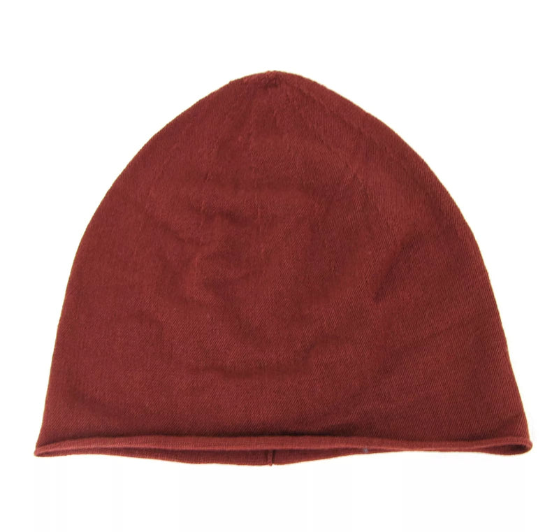 NEW Authentic Bottega Veneta Merinos Wool Beanie Hat Dark Red