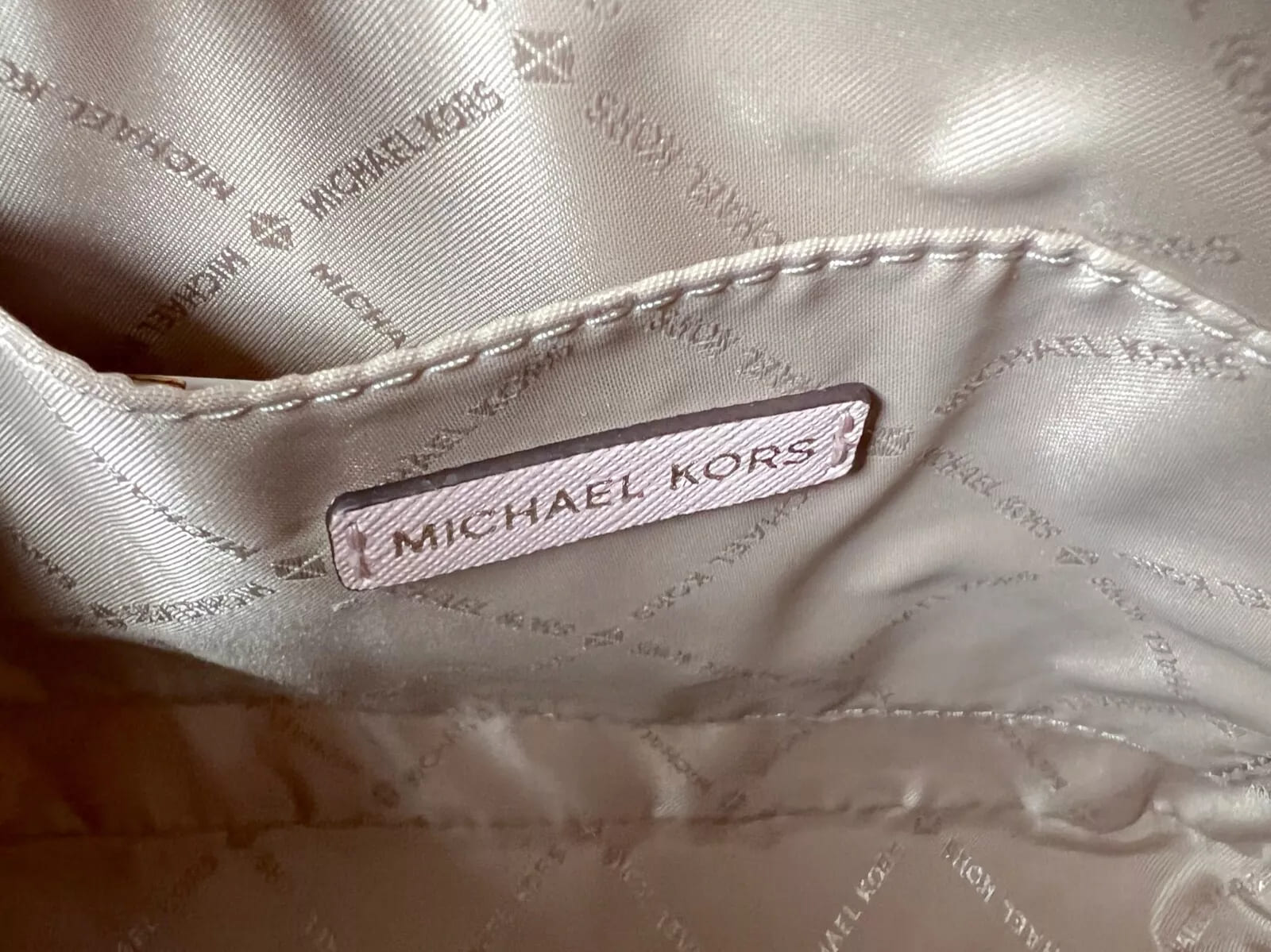 Michael Kors Women's Jet Set Travel MK Signature Dome Crossbody Bag